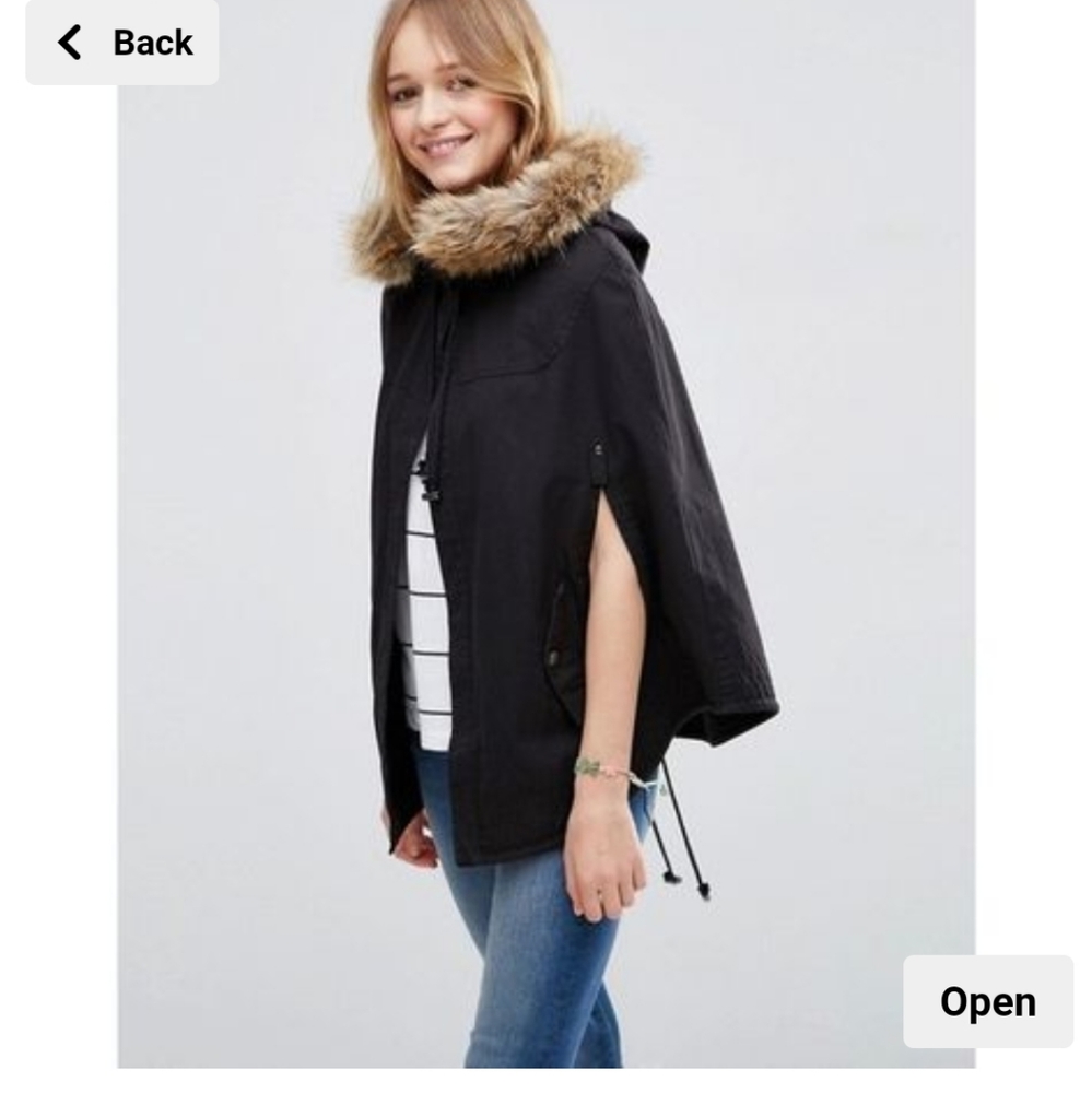 Asos parka cape